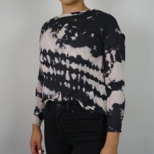 Generation Love Tie Dye Silk Top Grey